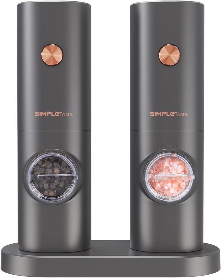 SIMPLETASTE Salz- und Pfeffermühlen-Set Batterie
