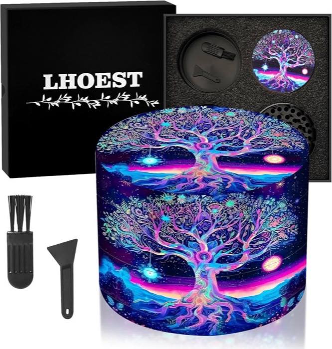 LHOEST Grinder 63 mm Lila Baum 4-teilig