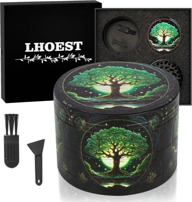 LHOEST Grinder 63 mm Grüner Baum 4-teilig