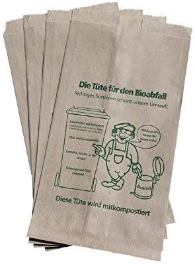 PGV Kraftpapier-Biobeutel 9,5 L (100 Stück)