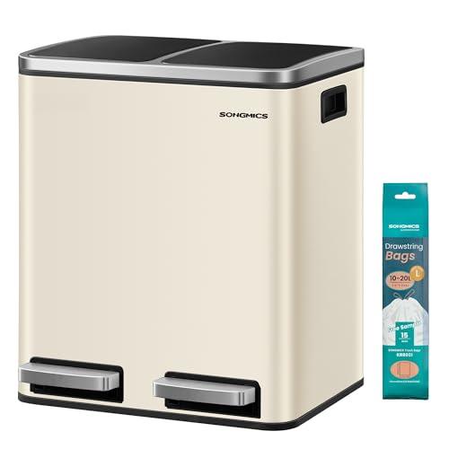 SONGMICS 2×15 L Softclose sandbeige