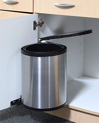 Spetebo Edelstahl Einbau-Mülleimer 12 L