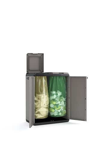 Keter Split Basic Recyclingschrank 2×110 L