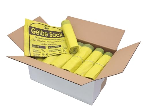 BKB Gelbe Säcke 90 L, 15 µ, 260 Stück (20 Rollen)