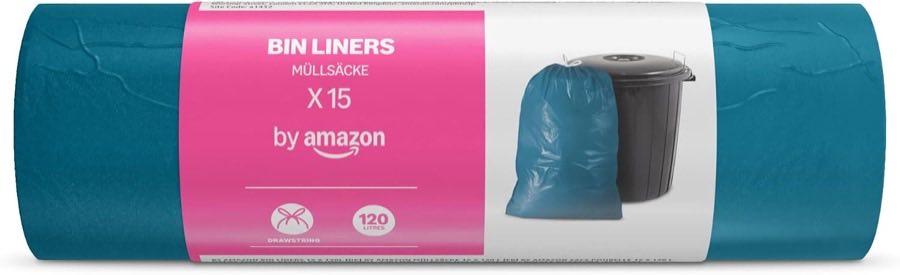 by Amazon Müllbeutel 120 L Zugband (15 Stück)