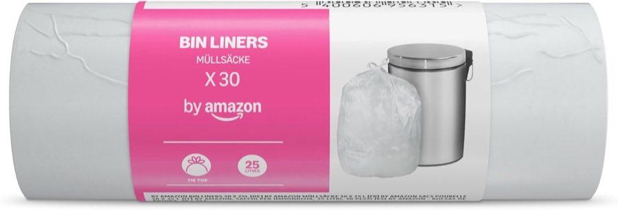 by Amazon Müllbeutel 25 L mit Tragegriffen (30 Stück)