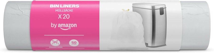 by Amazon Müllbeutel 50 L Zugband (20 Stück)