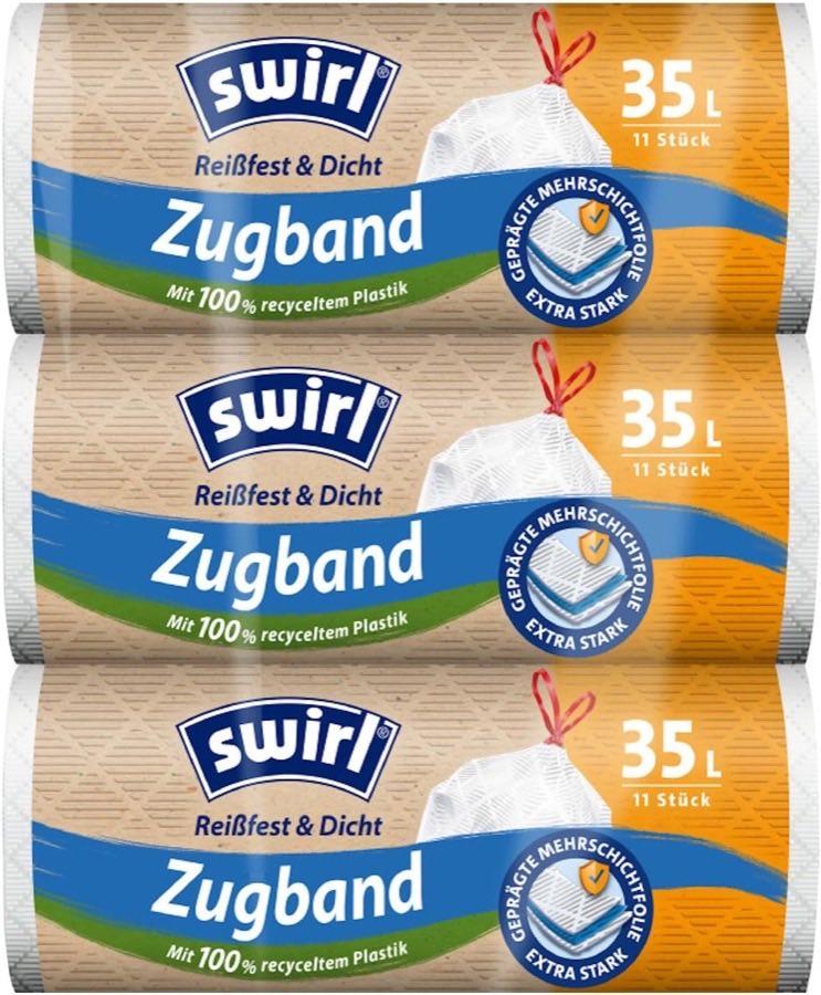 Swirl Müllbeutel 35 L Fixierband (33 Stück)