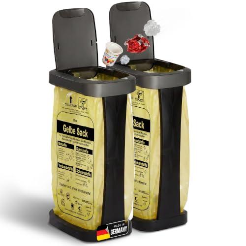 Novaliv Müllsackständer 2er-Set 70–120 L schwarz