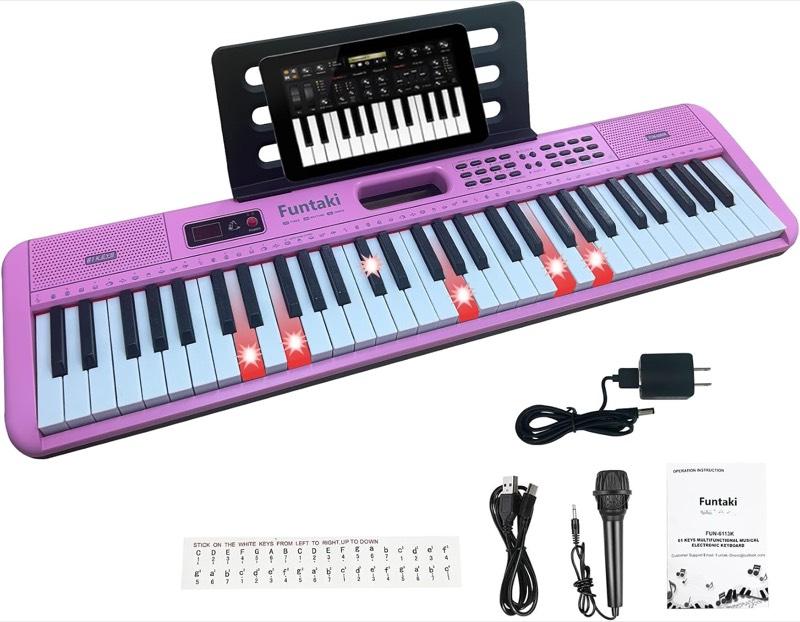 Funtaki FUN-6000K 61 Tasten Rosa