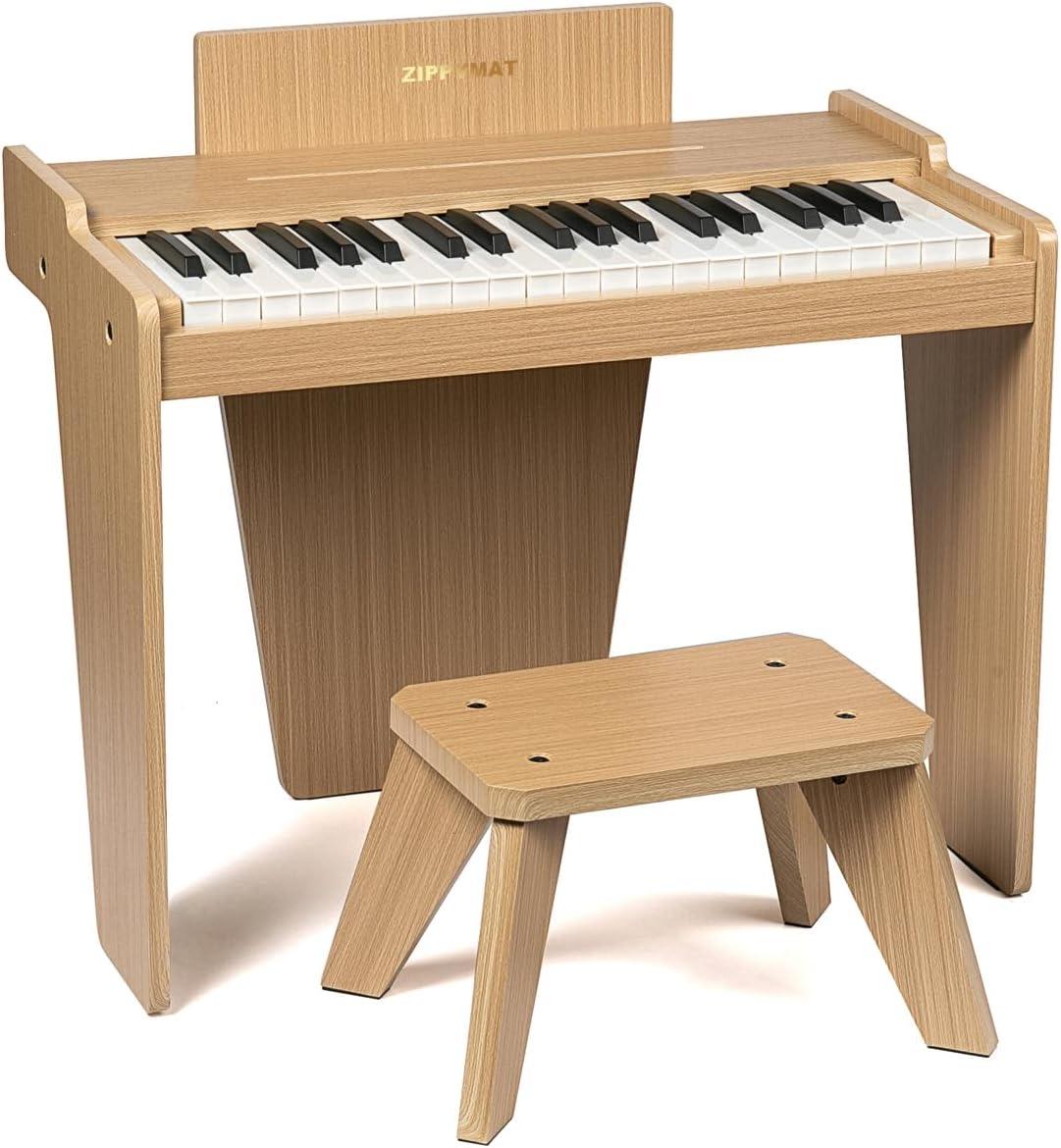 ZIPPY MAT Kinderklavier mit 37 Tasten in Oak Basic
