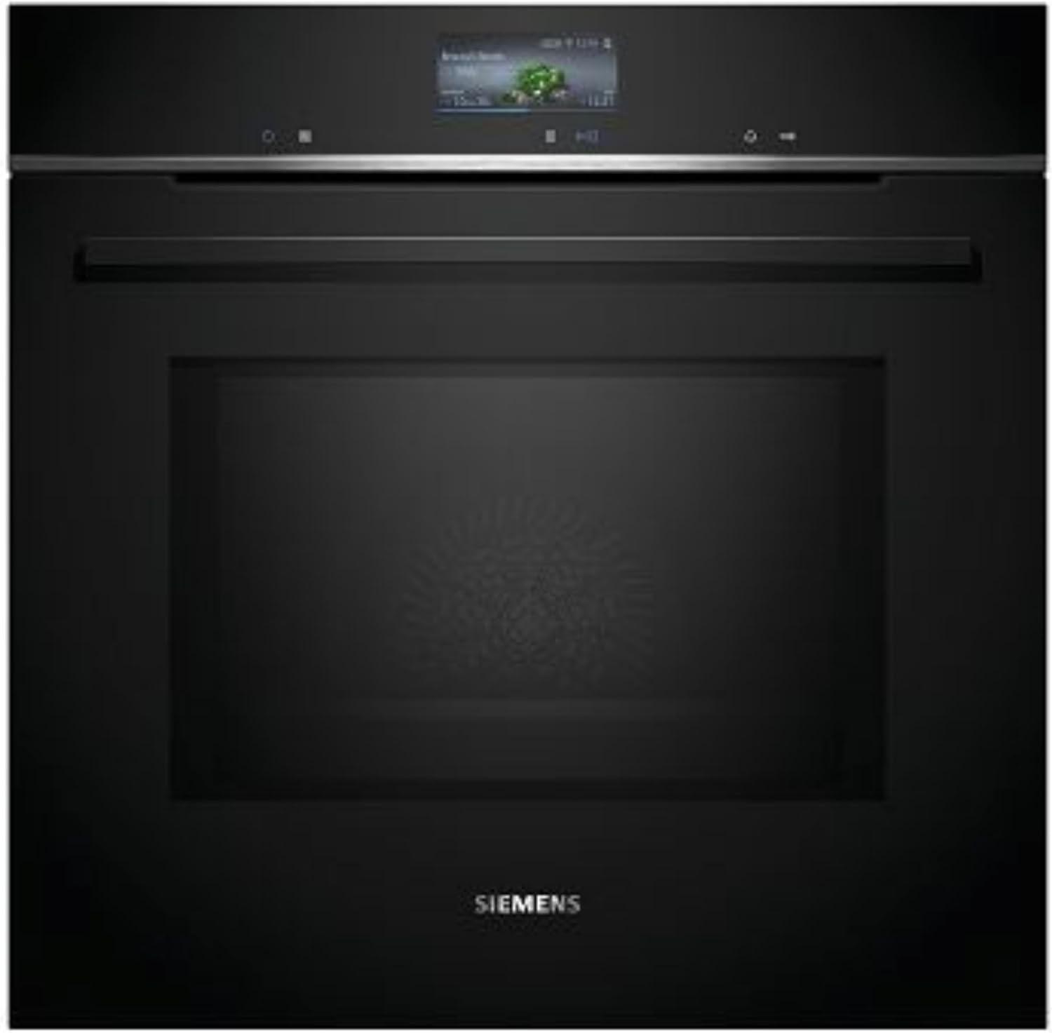 Backofen mit Mikrowelle – Testsieger Siemens iQ700 Smarte Einbau-Backofen 60 x 60 cm Schwarz Edelstahl HM776GKB1