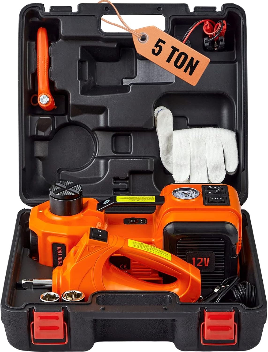 VEVOR Hydraulikheber-Set 5 t – Testsieger Elektrischer Wagenheber