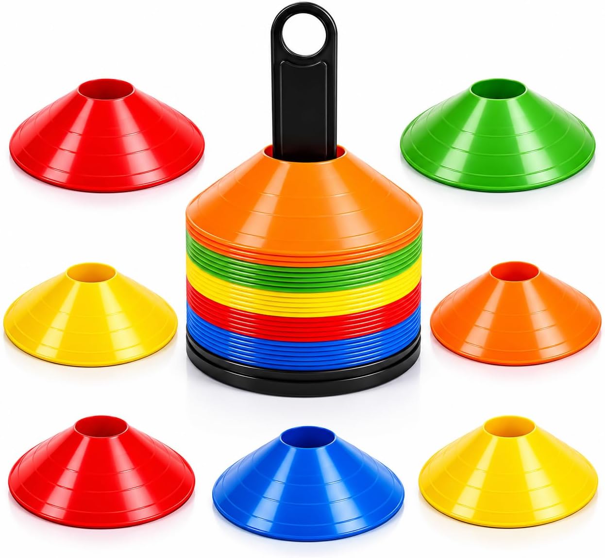 ATHLEJOY Tellerhütchen mit Halter
