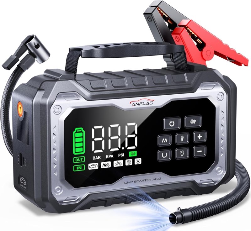 ANFLAG AG10 Starthilfe mit Kompressor