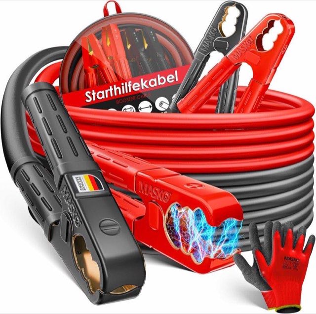 MASKO Starthilfekabel 2x4 m 30 mm² 1500 A