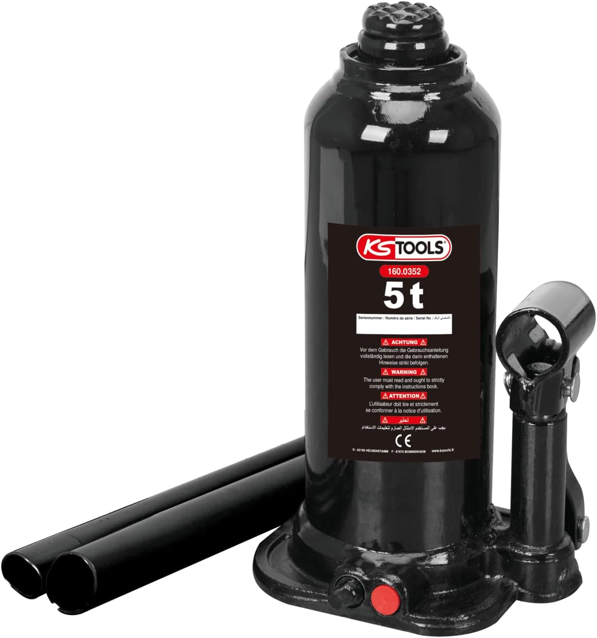 KS Tools 160.0352 Flaschenwagenheber 5 t