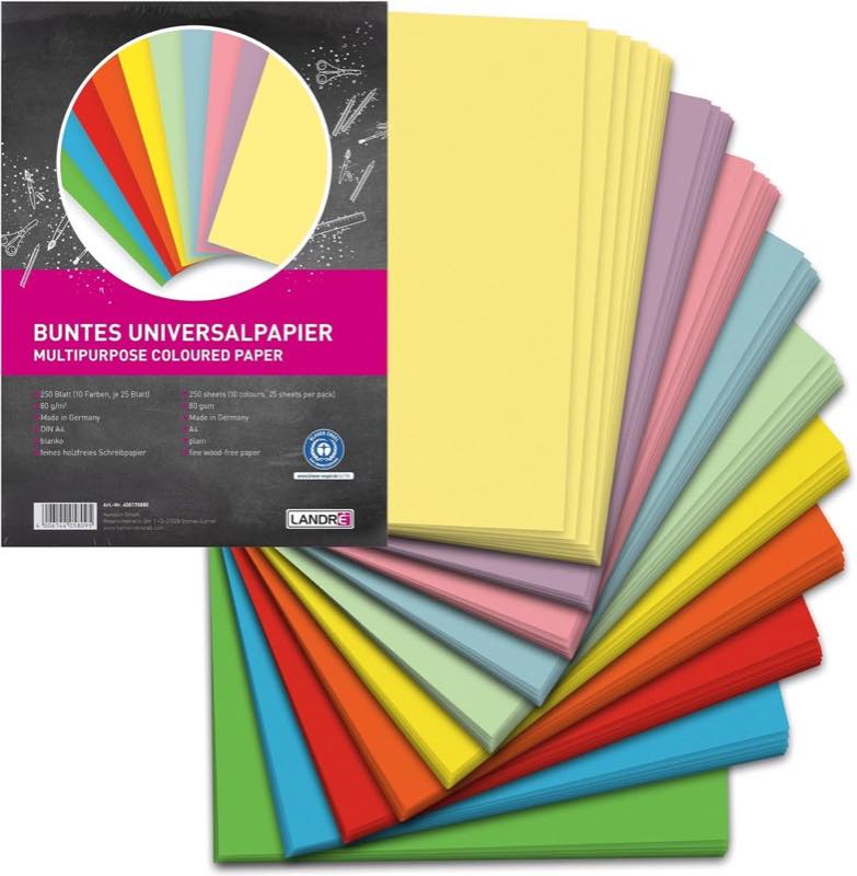 LANDRÉ 250 Blatt A4 Universal-Papier, 80 g/m²