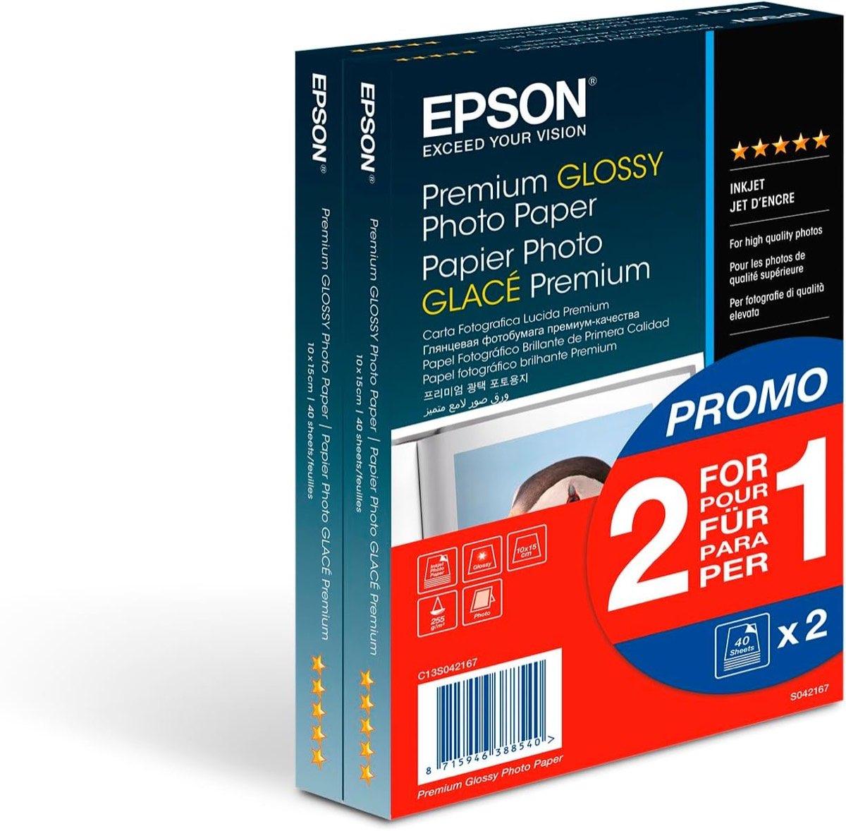 EPSON S042167 PR.GL.Pap.(2x40) Produktbild – Testsieger