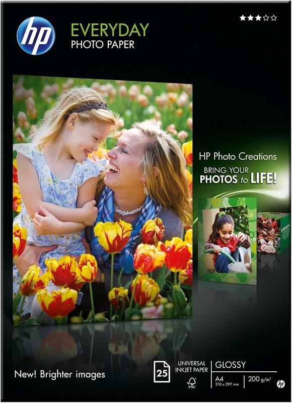 HP Q5451A Semi-Glossy Photopapier Inkjet 200 g/m² A4, 25 Blatt Produktbild – Testsieger