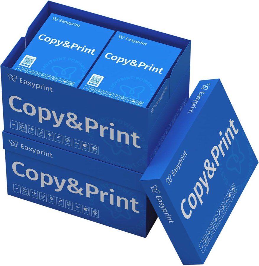 Easyprint Druckerpapier Kopierpapier 10000 Blatt 20 x 500 A4 Premium Hochweiß CIE 160 PEFC zertifiziert