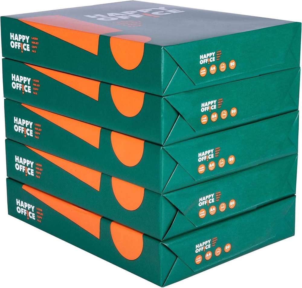 Grupo Portucel Soporcell Kopierpapier 80g A4 weiss Happy Office 2500 Blatt