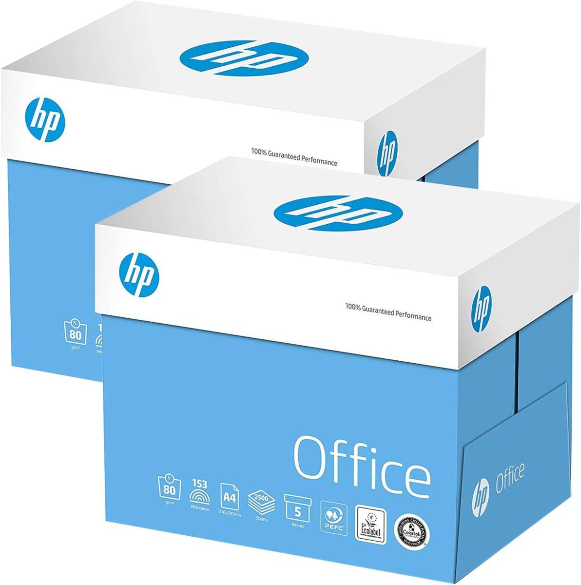 HP Papers, Kopierpapier, A4, 80 g/m², 2 Ries 10 x 500 Sheets weiß
