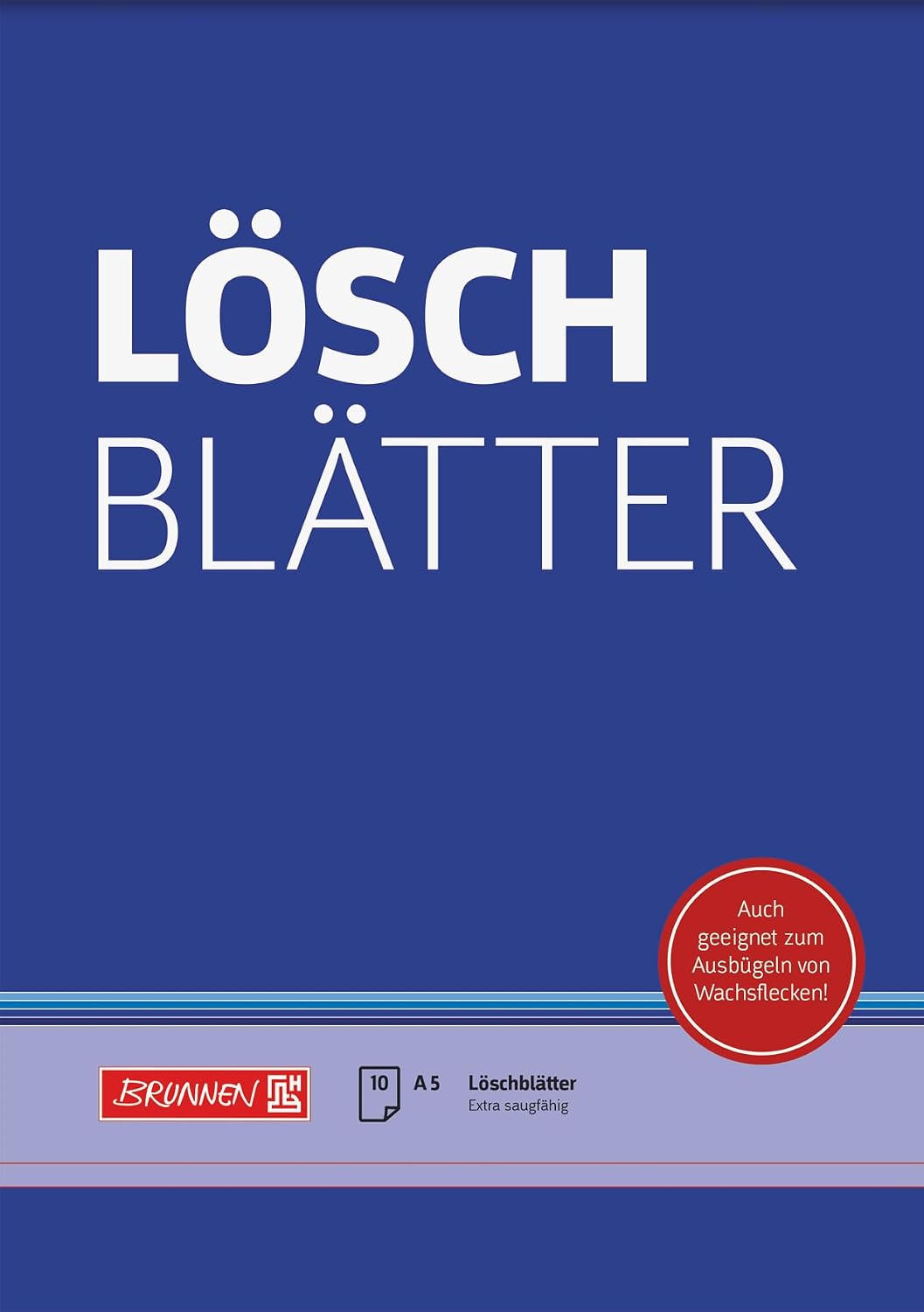 BRUNNEN Löschblattblock A5, 10 Blatt, weiß Produktbild – Testsieger