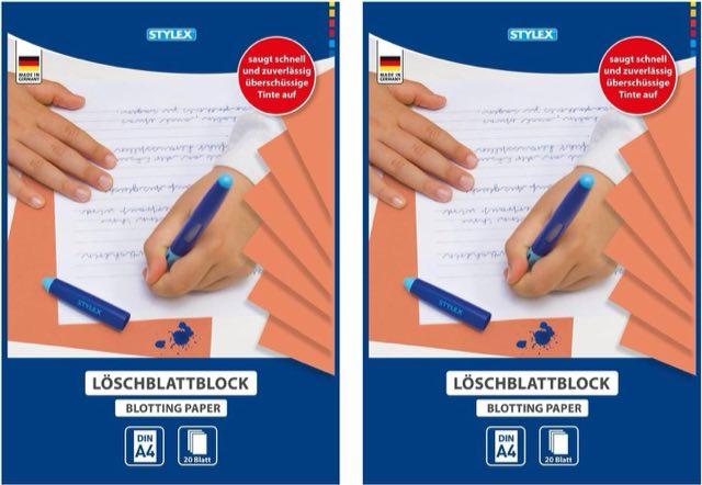 Stylex Stylex Löschblattblock, 20 Blatt, 2er Pack