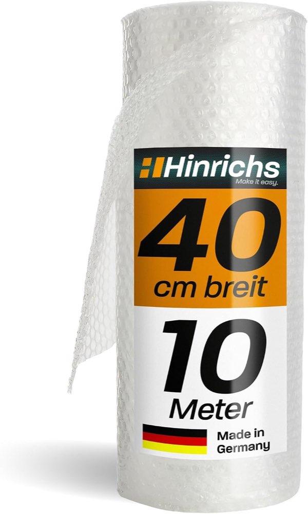 Hinrichs Hinrichs Luftpolsterfolie Rolle 10 m × 40 cm