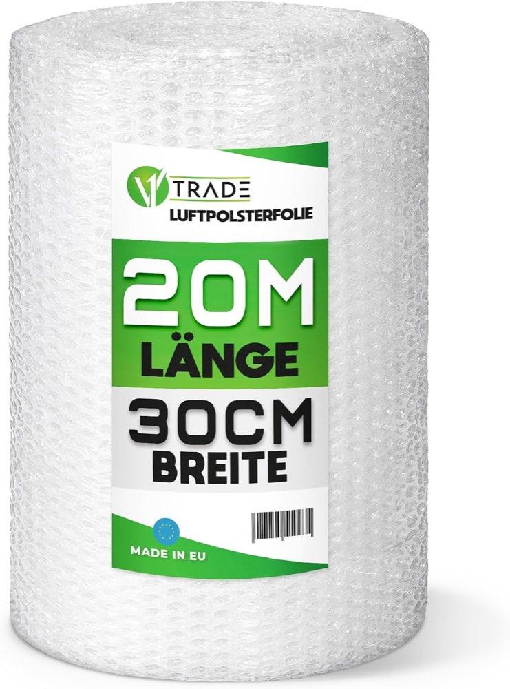 V1 TRADE Luftpolsterfolie Rolle 30 cm × 20 m