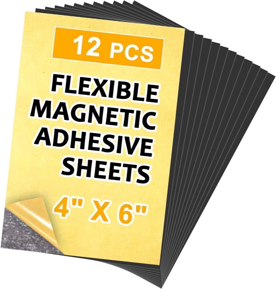 NogmeTaa NogmeTaa Magnetfolie selbstklebend 4x6 Zoll (12er-Set)