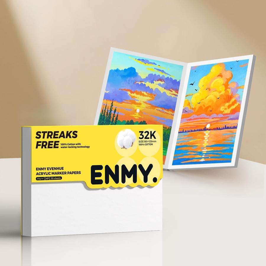 ENMY ENMY Acryl-Marker-Skizzenblock, 30 Blatt