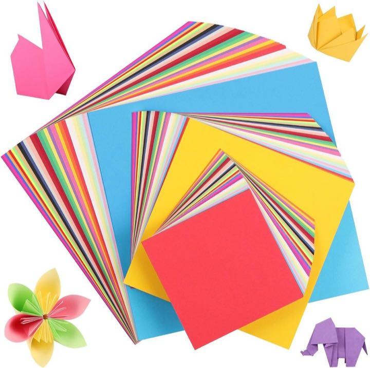Origami-Papier, 450 Blatt, 10/15/20 cm, 30 Farben, 80 g/m²
