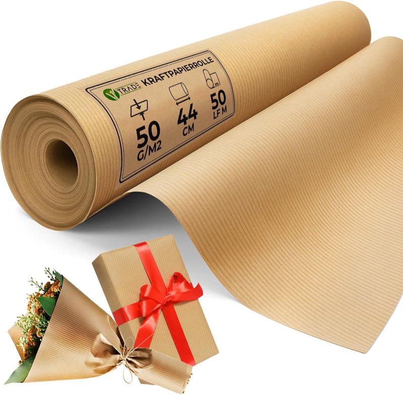 V1 TRADE Kraftpapier 44 cm × 50 m, 50 g/m²