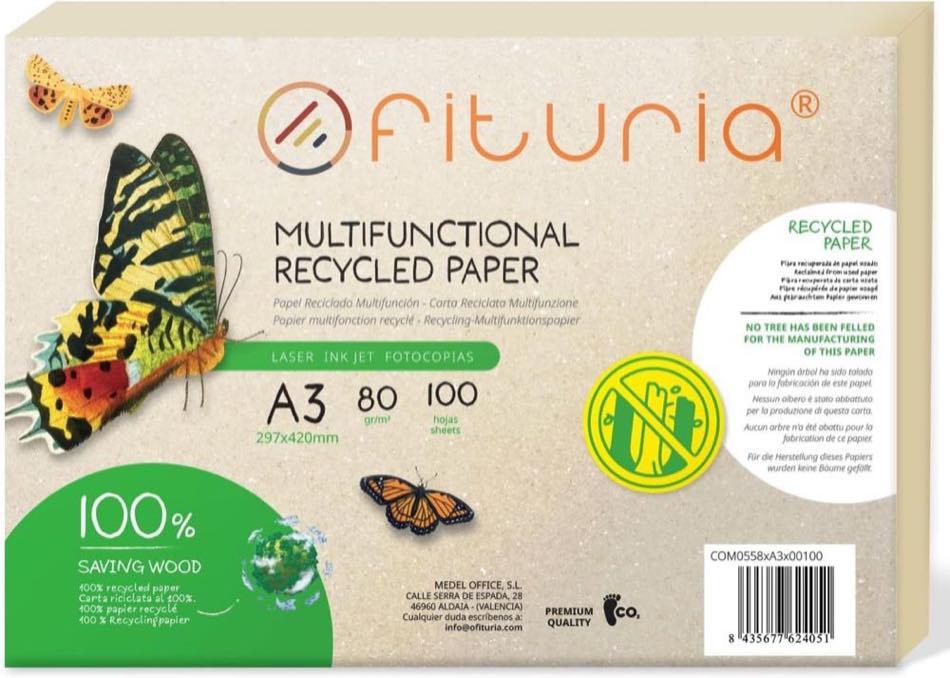 Ofituria Recyclingpapier, A3, 80 g, 100 Blatt