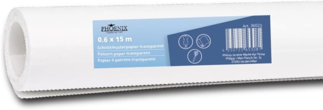 Phönix Schnittmusterpapier Rolle 0,6 m × 15 m