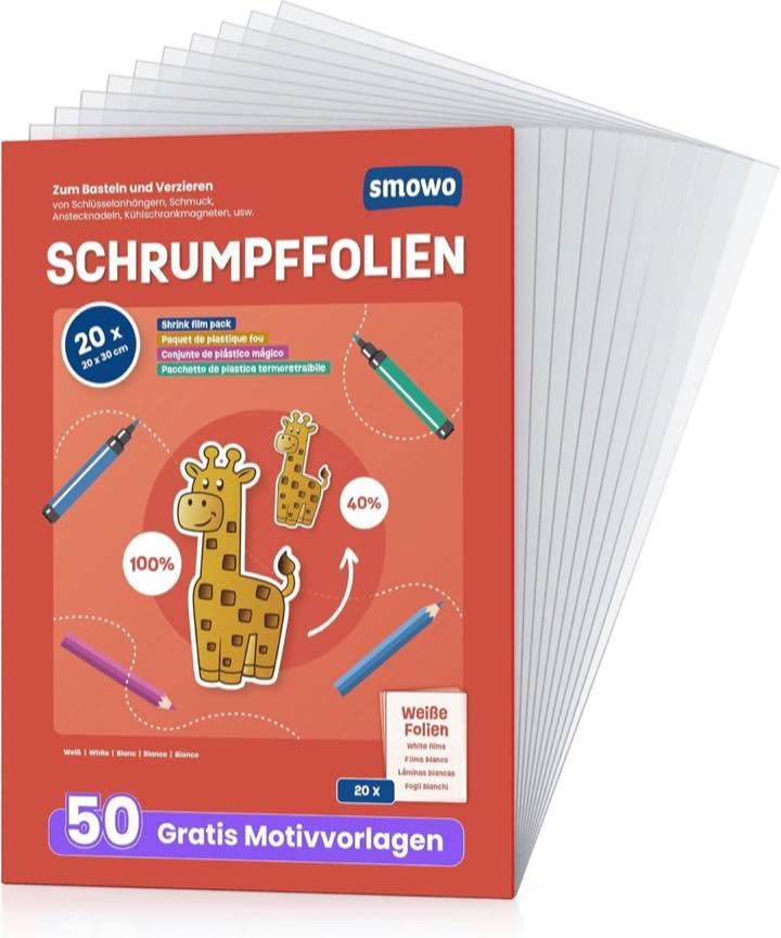 Smowo Smowo 20 Stück Schrumpffolie A4 matt