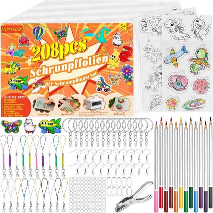 Gushu Gushu 208-teiliges Schrumpffolie-Set