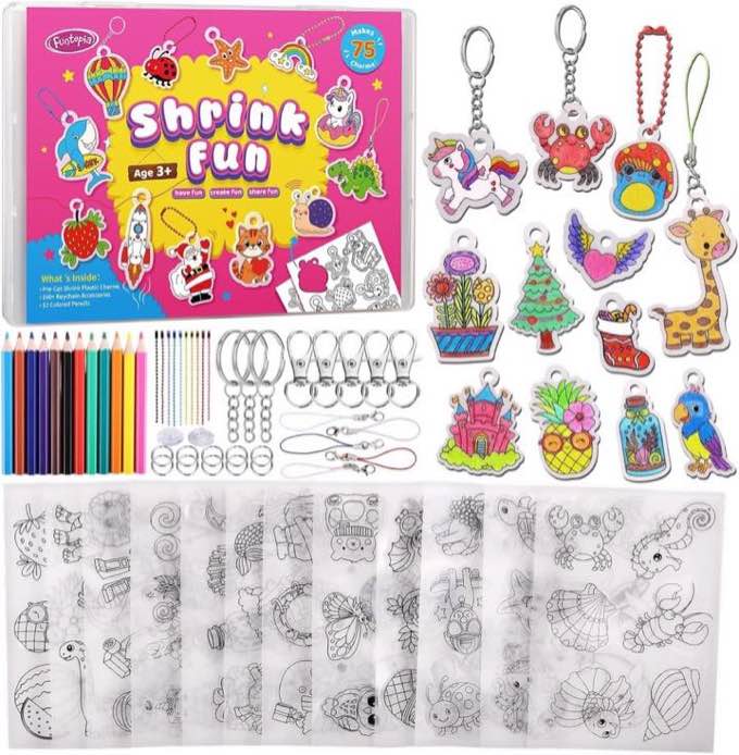 Funtopia Funtopia Schrumpffolie, 75 vorgeschnittene Designs