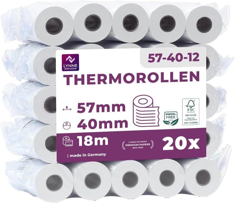 LYNNE PAYMENT SOLUTIONS EC-Cash Thermorollen 57 mm × 18 m mit SEPA-Text
