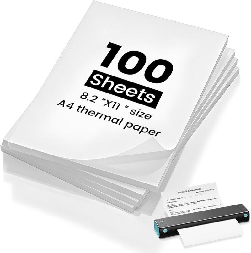 Bafumiu A4 Thermopapier, 100 Blatt, BPA-frei laut Listing - Produktbild