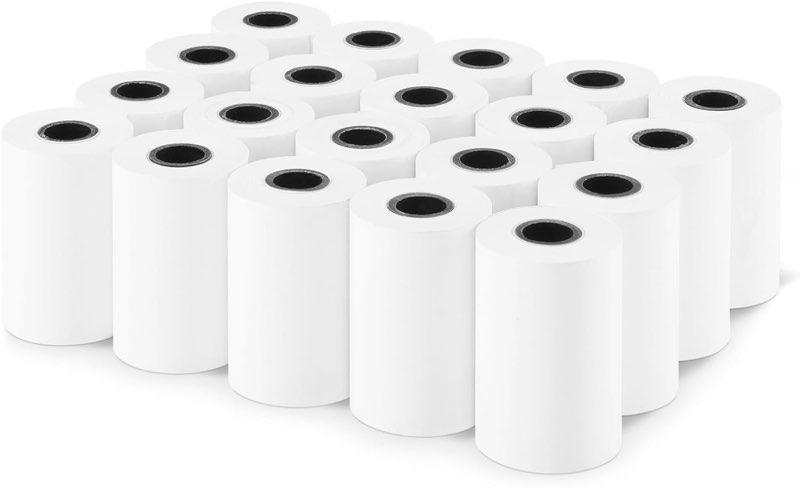 Amazon Basics Thermopapierrollen, 57 mm × 40 mm, 15,7 m, 20 Rollen