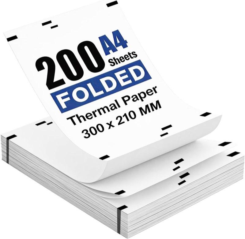 KMFYMPT Thermopapier A4, 200 Blatt, endlos gefaltet - Produktbild