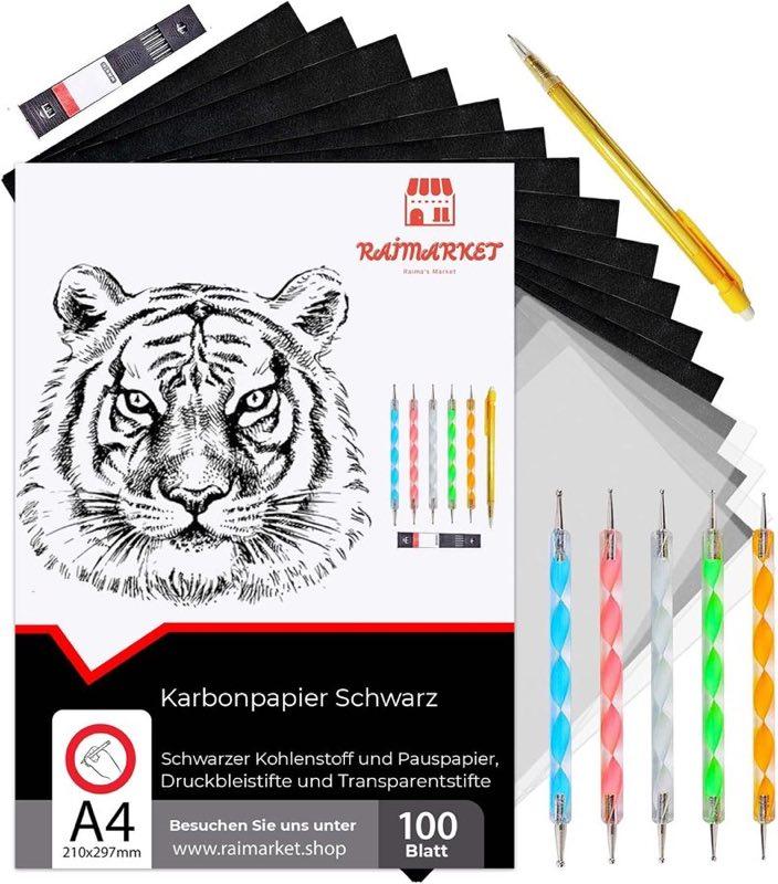 Raimarket Raimarket Kohlepapier, 100 Blatt A4 - Produktbild