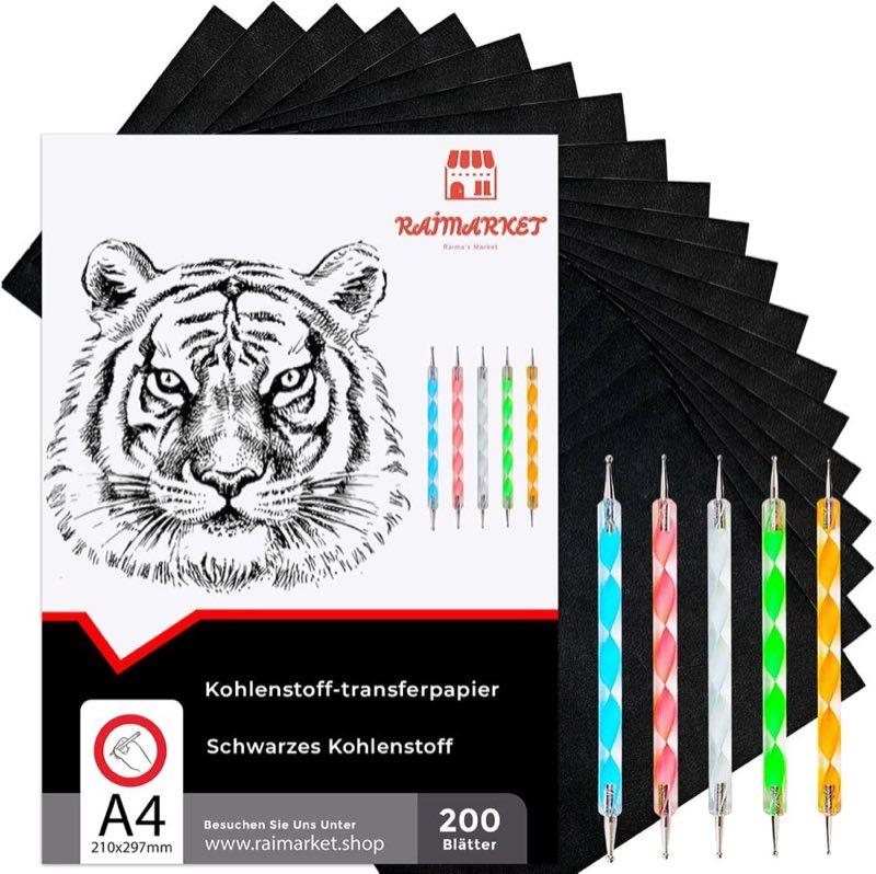 Raimarket Kohlepapier, 200 Blatt A4