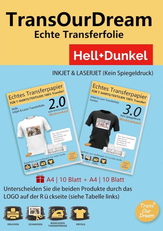 TransOurDream TransOurDream Hell und Dunkel, 20 Blatt A4