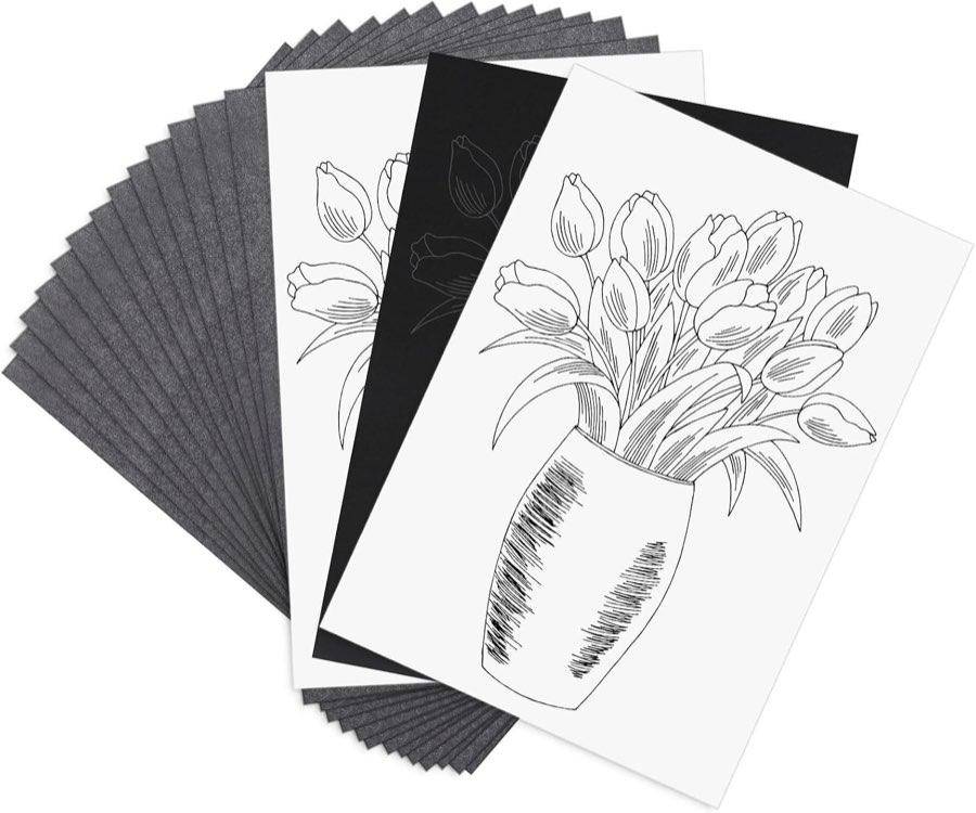 YVCVQKUC YVCVQKUC Kohlepapier, 100 Blatt A4