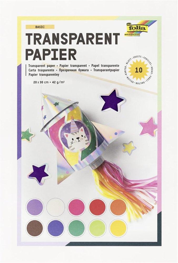 folia folia 888 Transparentpapier, 10 Blatt - Produktbild