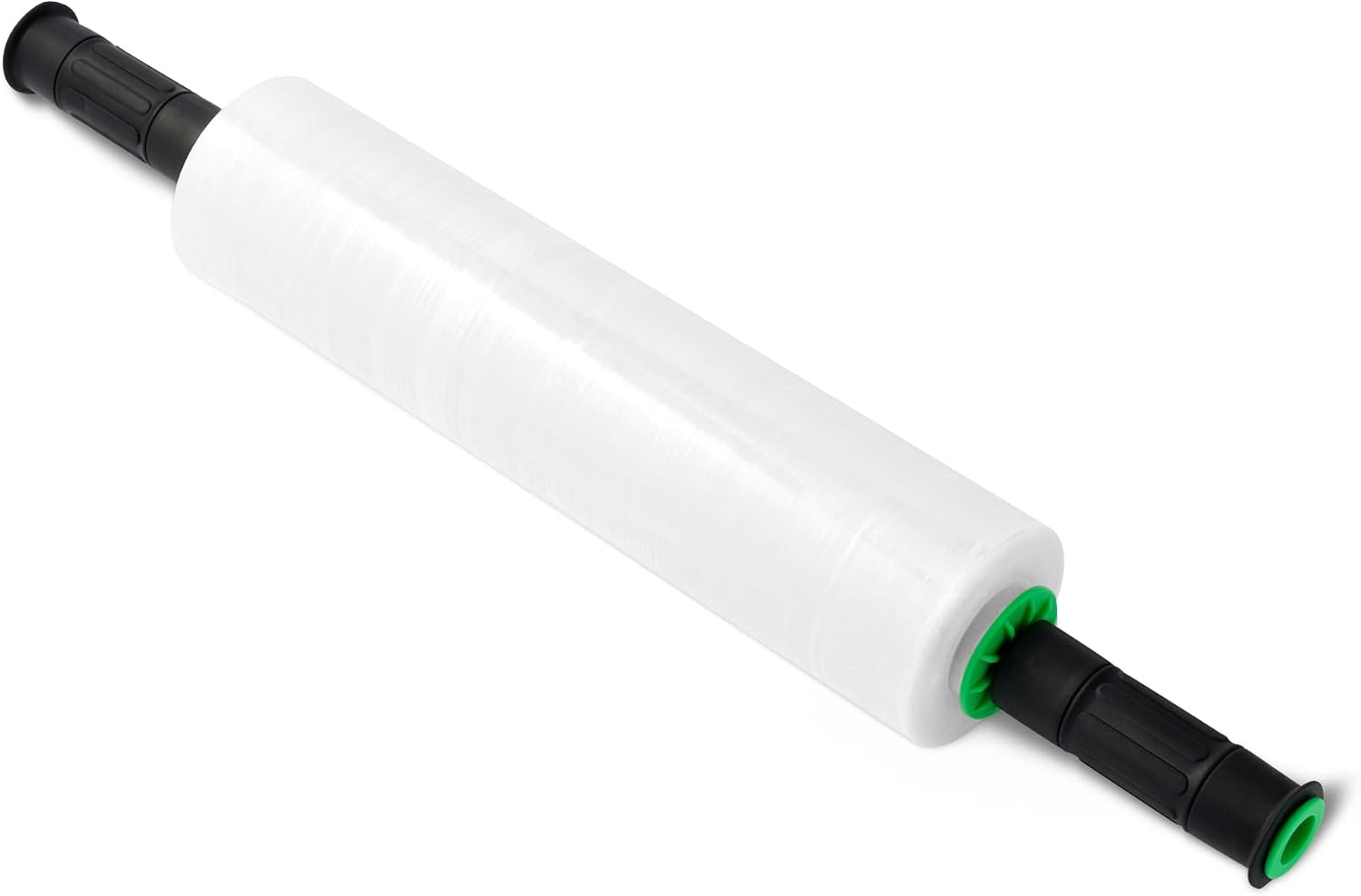 Amazon Basics Stretchfolie, 38,1 cm x 304,8 m, 1 Rolle mit 2 Griffen, Transparent